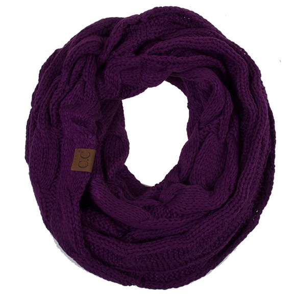 C.C 3pc Knit Warm Pom Beanie Gloves Scarves Set main image 7